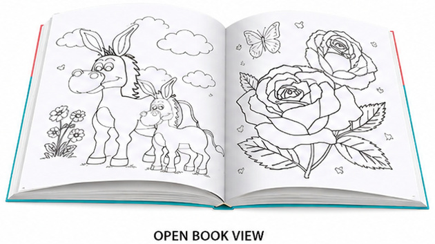 400+ Colouring Activity Book for Kids